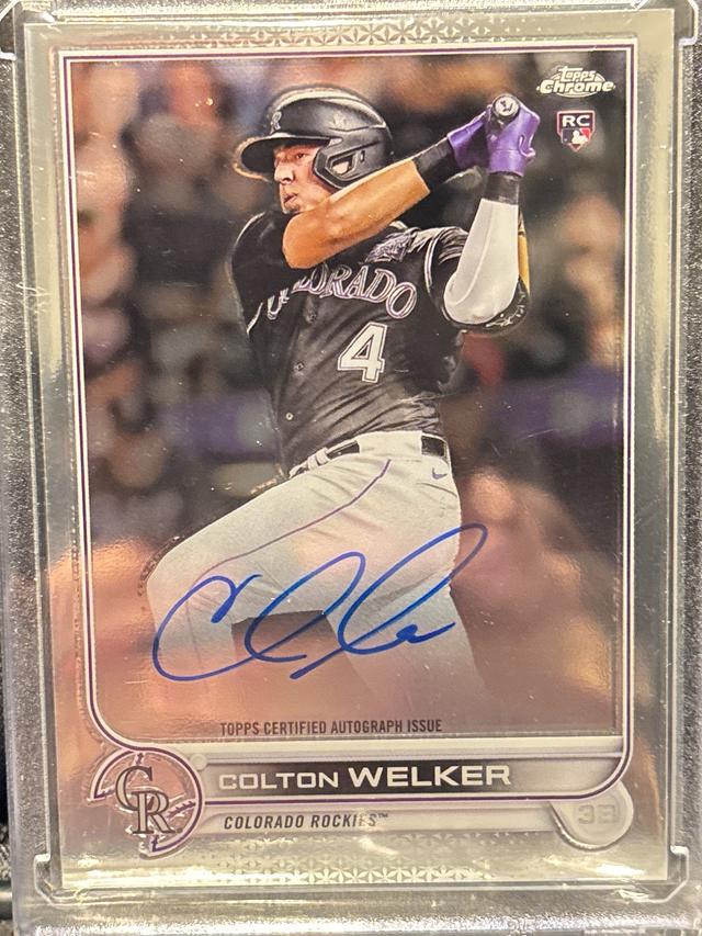 2022 Topps Chrome Colton Welker Rookie Autographs Checklist #RA-CWE