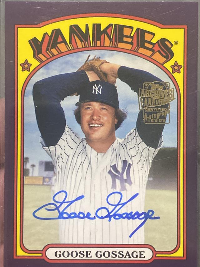 2022 Topps Archives Goose Gossage Purple /150 #72FF-GG