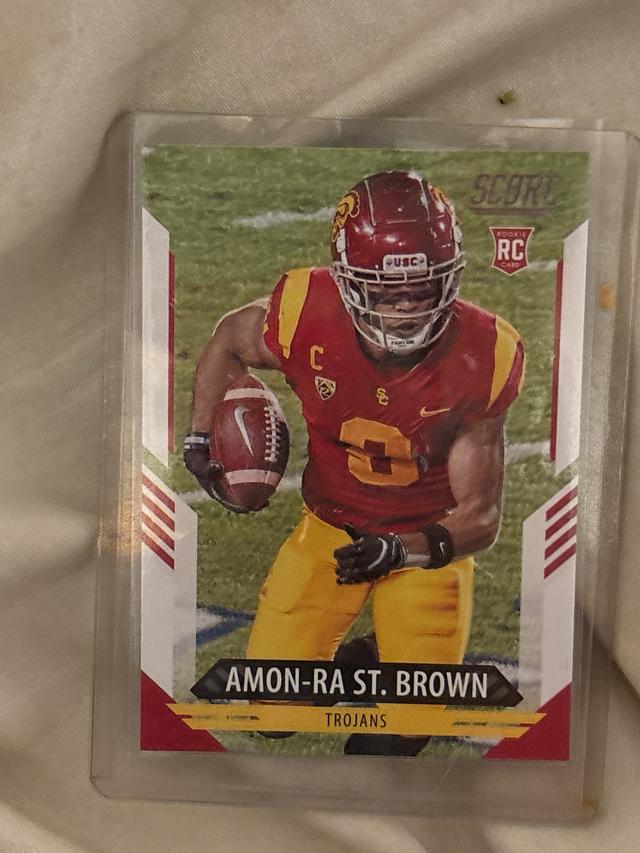 2021 Panini Score Football Amon-Ra St. Brown - USC Trojans Base Set #330