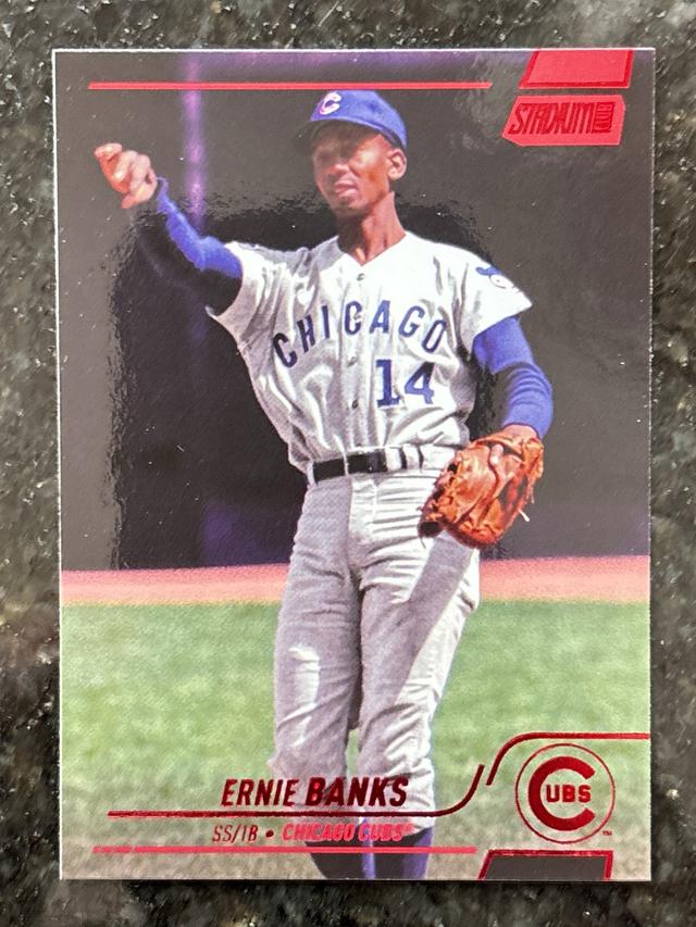 2022 Topps Stadium Club Ernie Banks BASE SET Red Foil #20