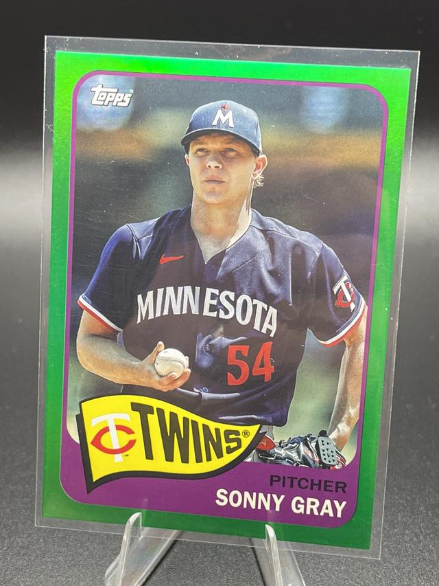 2023 Topps Archives Sonny Gray 1965 Topps Green Foil /99 #109