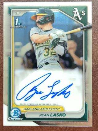 2024 Bowman Ryan Lasko CHROME PROSPECT AUTOGRAPHS I #CPA-RLAS