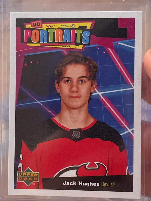 2020-21 Upper Deck Series 1 Jack Hughes Portraits Set #P-35