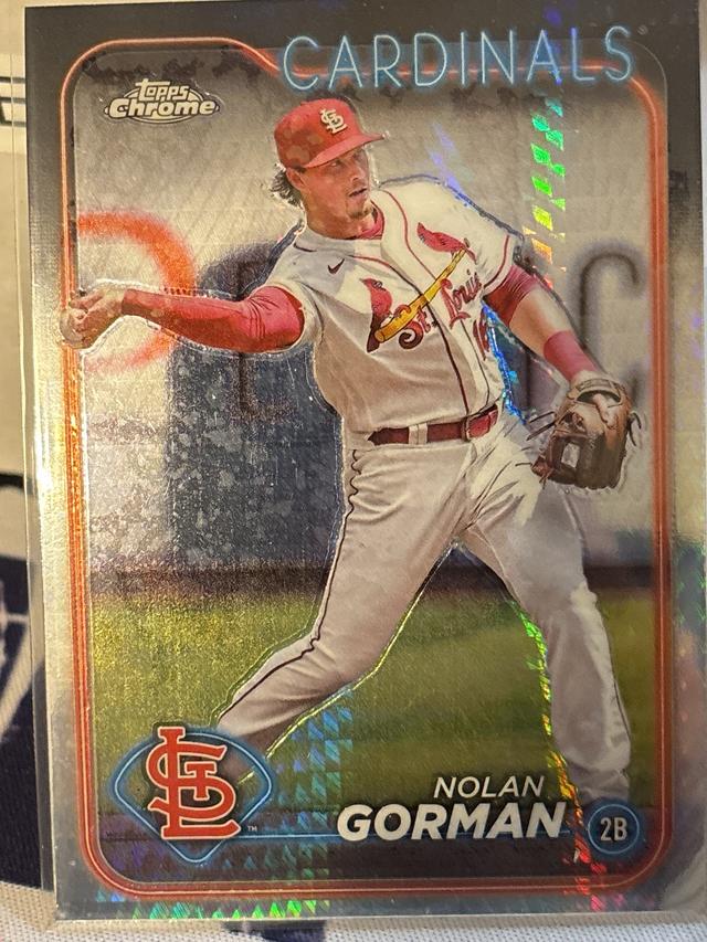 2024 Topps Chrome Nolan Gorman ﻿Base Set #97