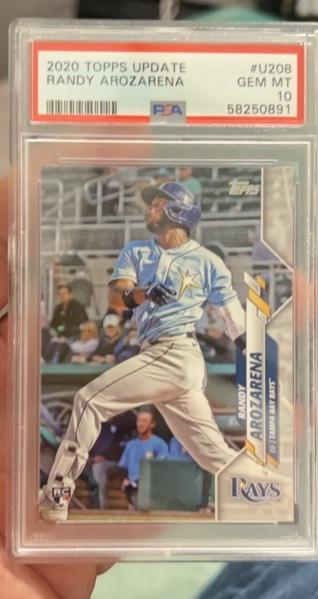 2020 Topps Update Series Randy Arozarena PSA 10.0 BASE SET #U-208