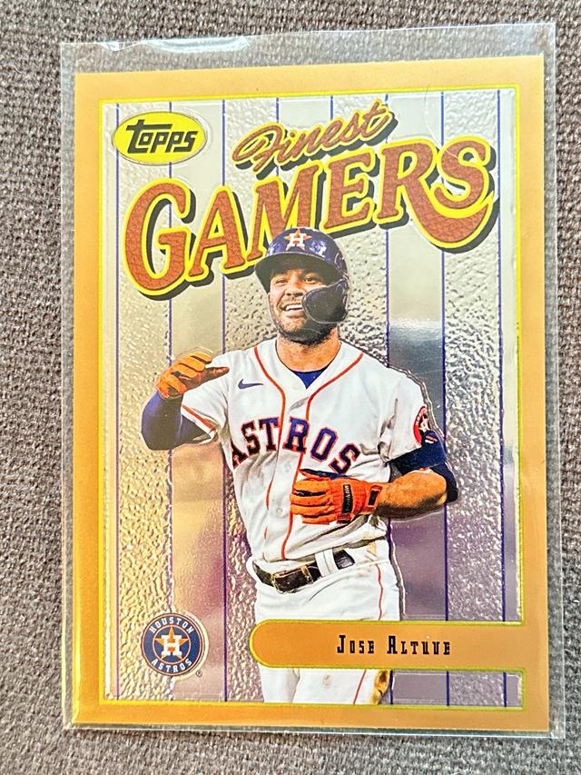 2023 Topps Finest Flashbacks Jose Altuve FINEST GAMERS COMMON Common #52