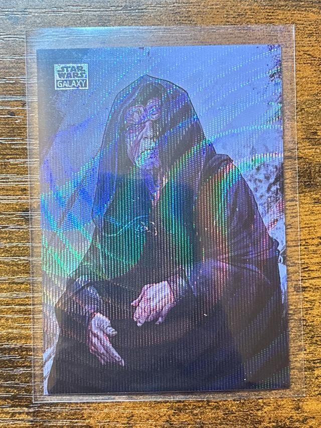 2024 Topps Star Wars Chrome Galaxy Emperor Palpatine Wave Refractor /99 #GE-4