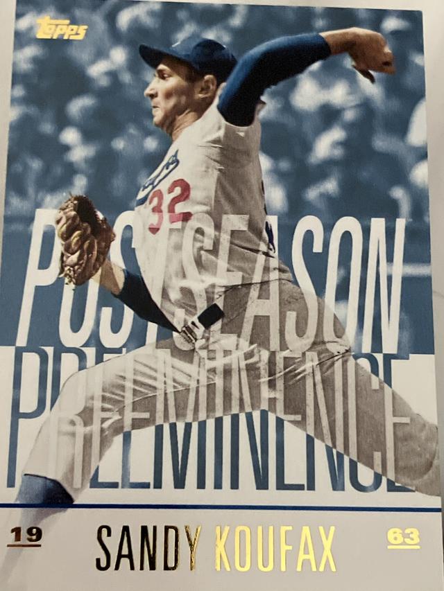 2018 Topps Update Series Sandy Koufax #PO-15