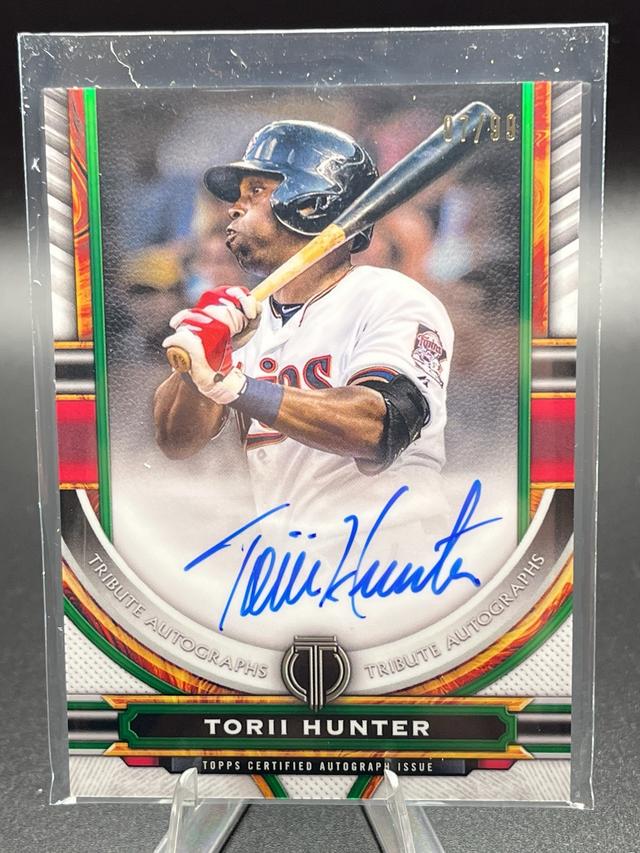 2023 Topps Tribute Torii Hunter TRIBUTE AUTOGRAPHS I /99 #TA-THU