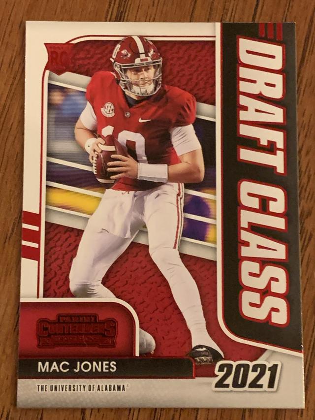 2021 Panini Contenders Draft Picks Mac Jones Draft Class Set #15