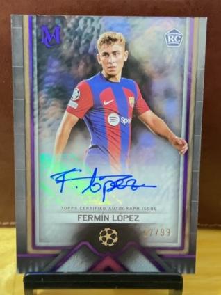 2023-24 Topps Museum Collection UEFA Champions League Fermín López Archival /99