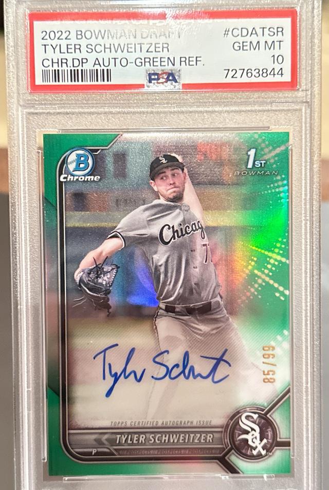 2022 Bowman Draft Tyler Schweitzer PSA 10 /99 #CDA-TSR