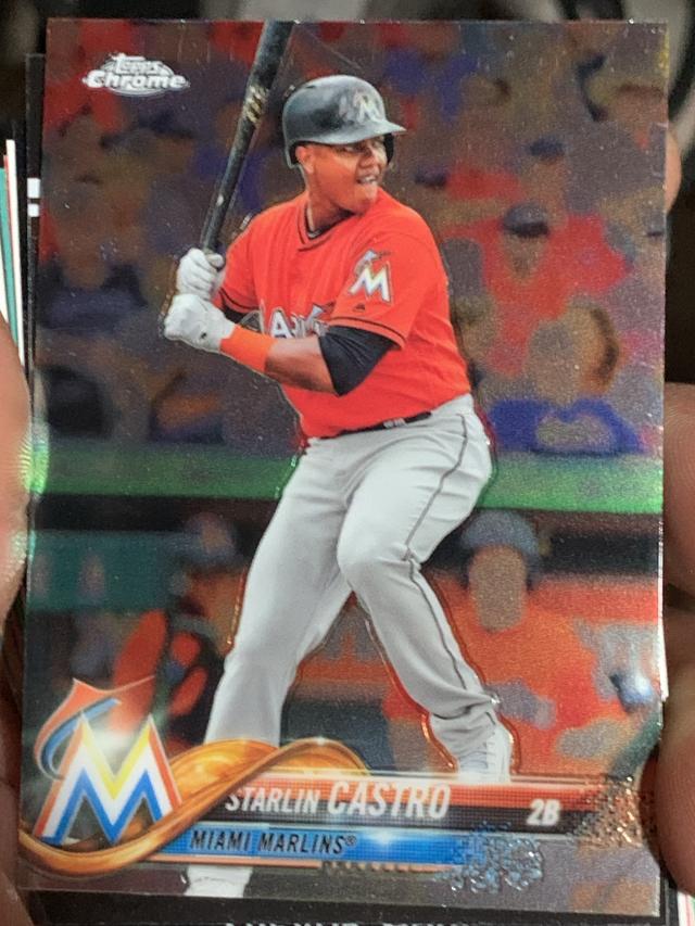 2018 Topps Chrome Starlin Castro BASE CARDS #141