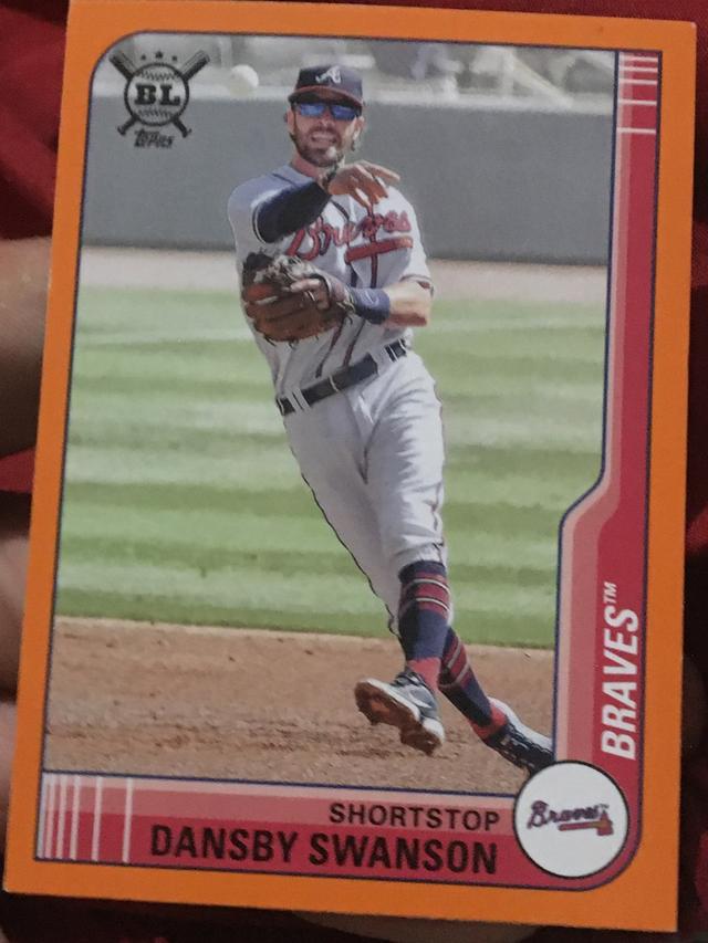 2021 Topps Big League Dansby Swanson ﻿Base Set Orange #169