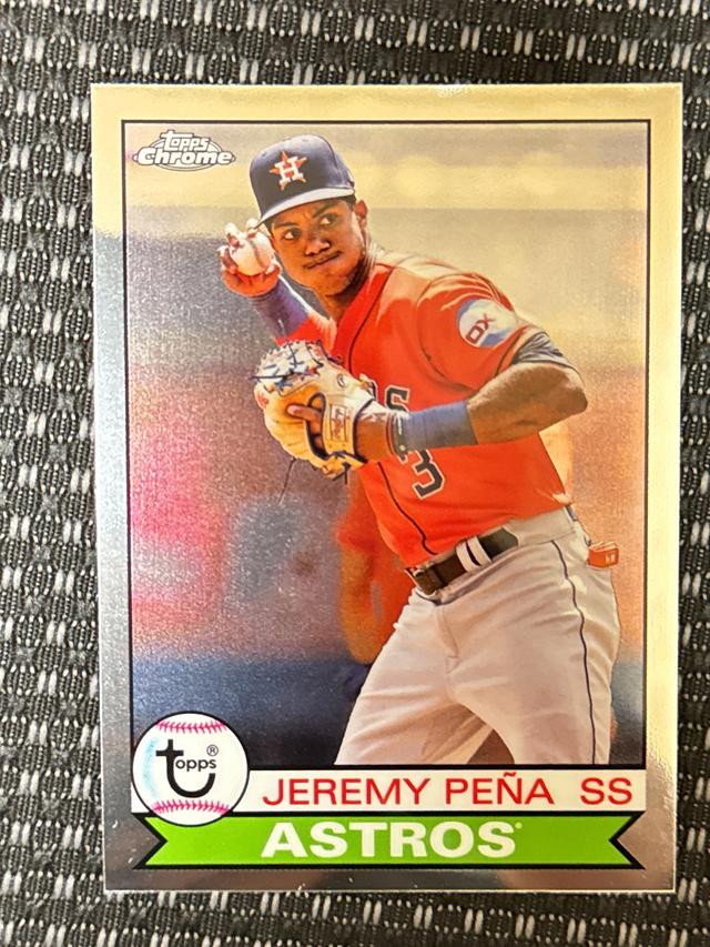 2023 Topps Chrome Lids Mitchell & Ness Jeremy Peña ﻿Base Chrome Lids #79-6