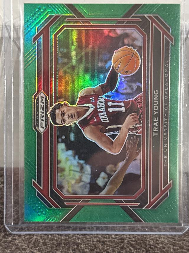 2023-24 Panini Prizm Draft Picks Trae Young Green #54