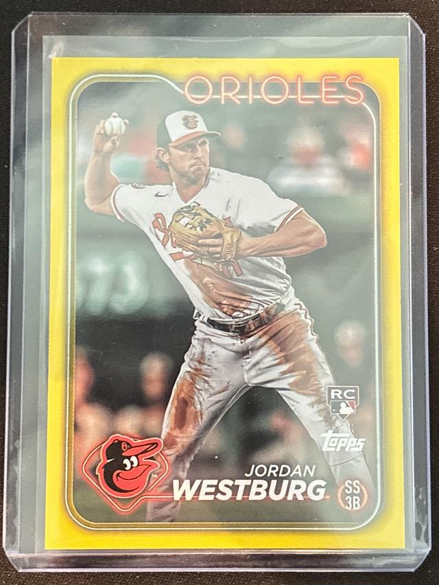 2024 Topps Series 1 Jordan Westburg BASE CARD SET Yellow #66