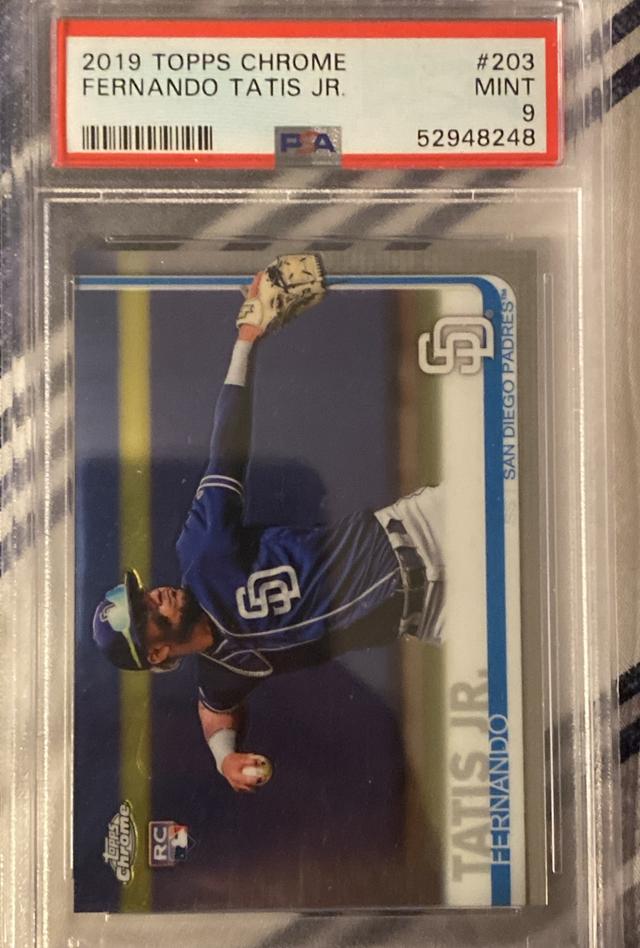 2019 Topps Chrome Fernando Tatis Jr. PSA 9 BASE CARDS #203