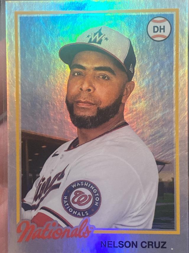 2022 Topps Archives Nelson Cruz Base Set Rainbow Foil /199 #162