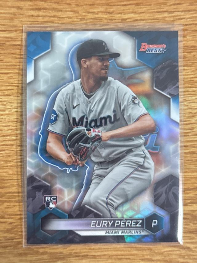 2023 Bowman's Best Eury Pérez VETERANS AND ROOKIES Refractor #34