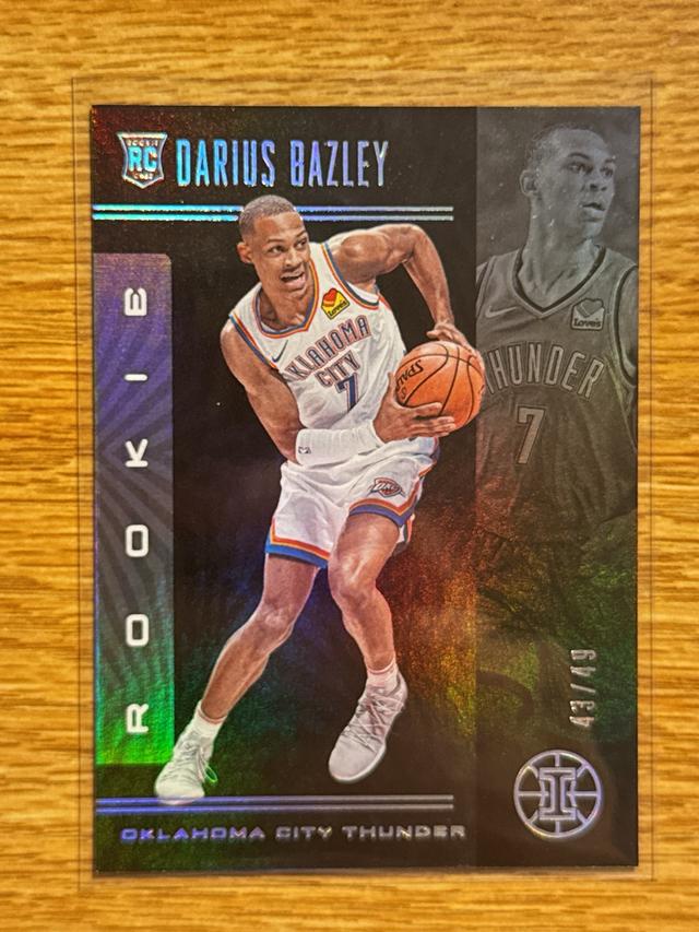 2019-20 Panini Illusions Basketball Darius Bazley Base Set Black /49 #169