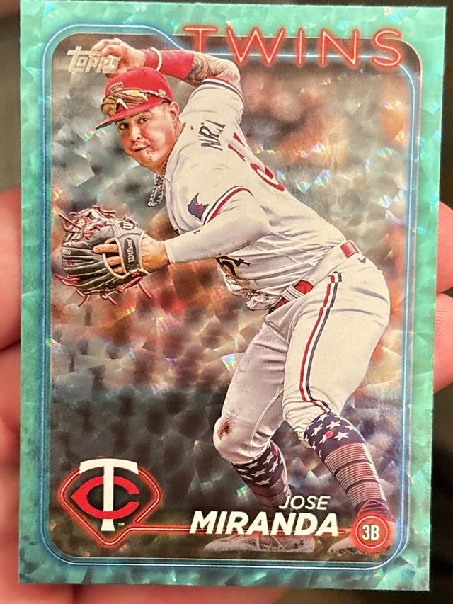 2024 Topps Series 2 Jose Miranda BASE SET Aqua Foil /399 #507