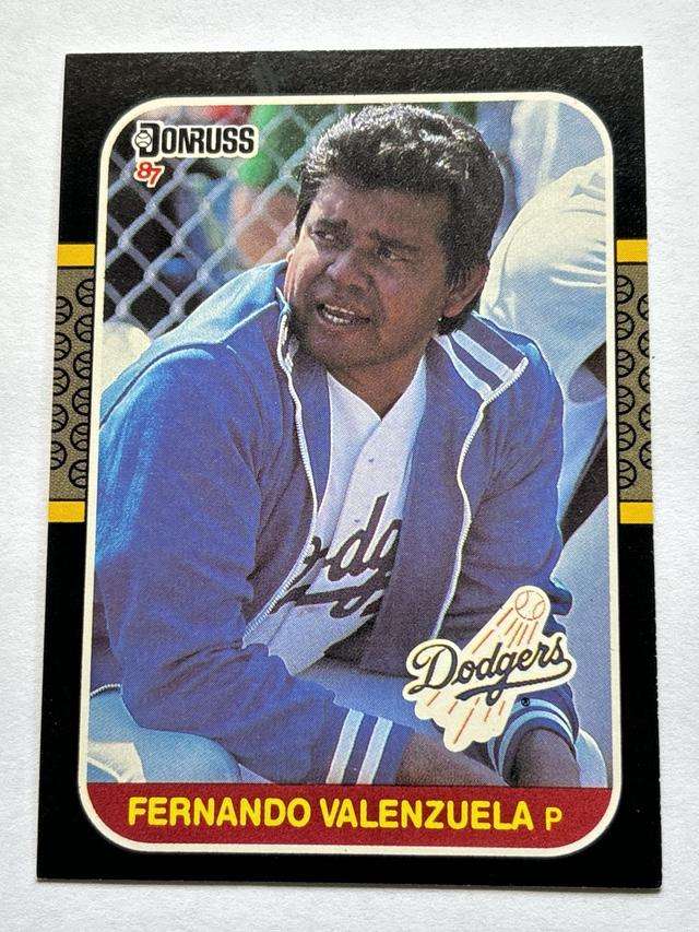 1986 Topps Fernando Valenzuela 4 Jack Clark Glossy Send-In Set #3