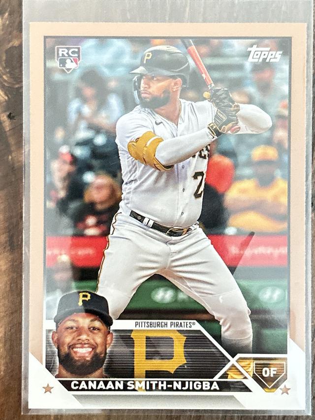 2023 Topps Update Series Canaan Smith-Njigba BASE SET Gold Parallel /2023 #US187