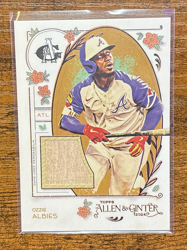 2024 Topps Allen & Ginter Ozzie Albies Bat Relic Game Used #AGR-OA Braves 