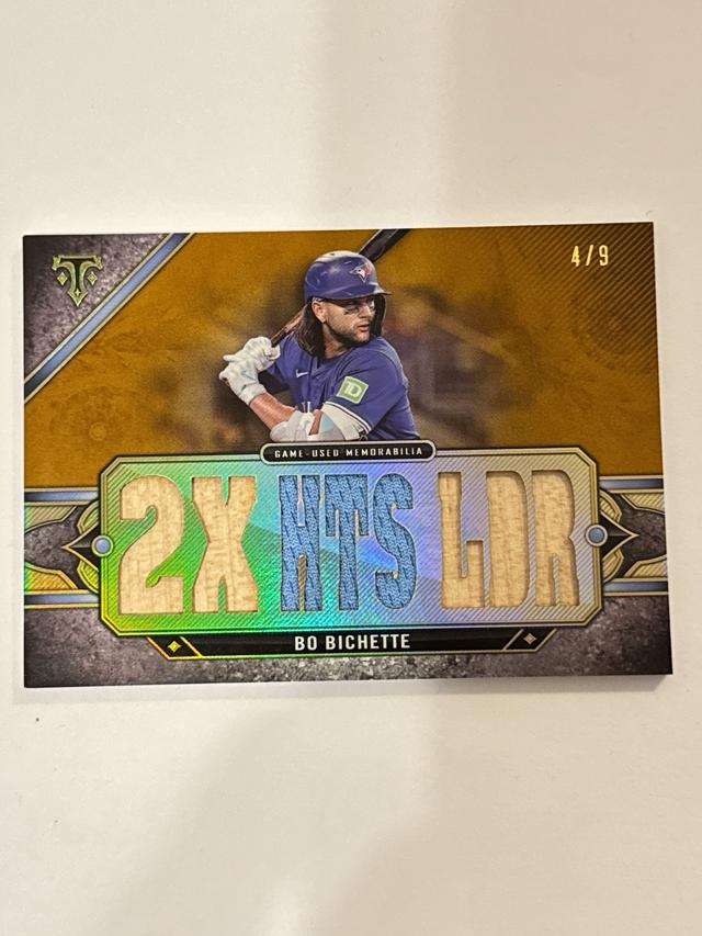 Bo Bichette 2024 Topps Triple Threads Relics /9 #TTR-BB1 Blue Jays