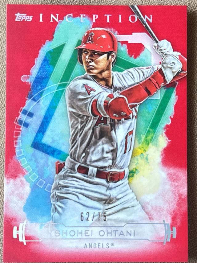 2019 Topps Inception Shohei Ohtani - Los Angeles Angels Base Set Red /75 #50