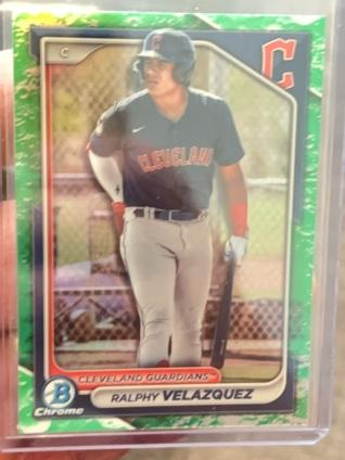 2024 Bowman Ralphy Velazquez CHROME PROSPECTS II Lunar Glow Refractors #BCP-29