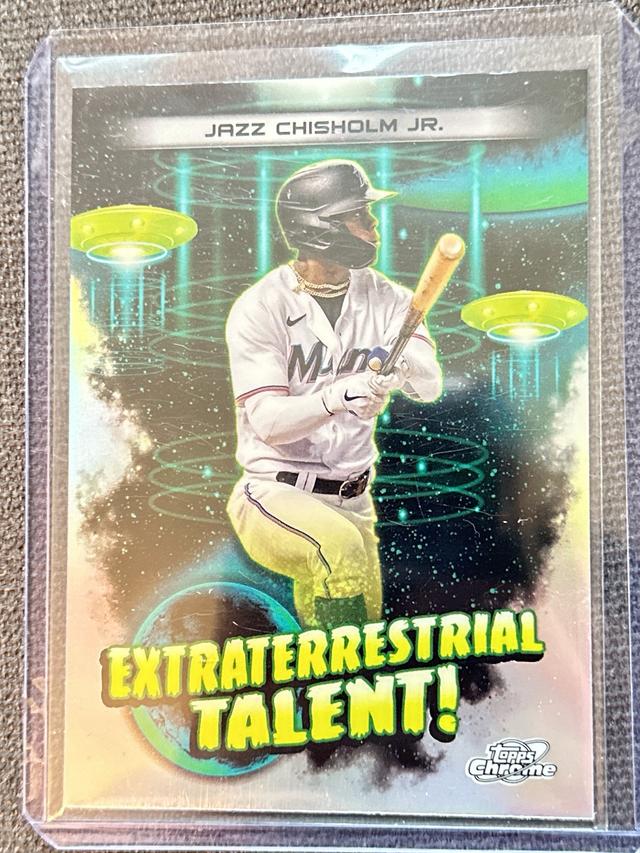 2023 Cosmic Chrome Jazz Chisholm Jr. EXTRATERRESTRIAL TALENT #ET-4