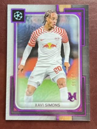 2023-24 Topps Museum Collection UEFA Champions League Xavi Simons Amethyst /99