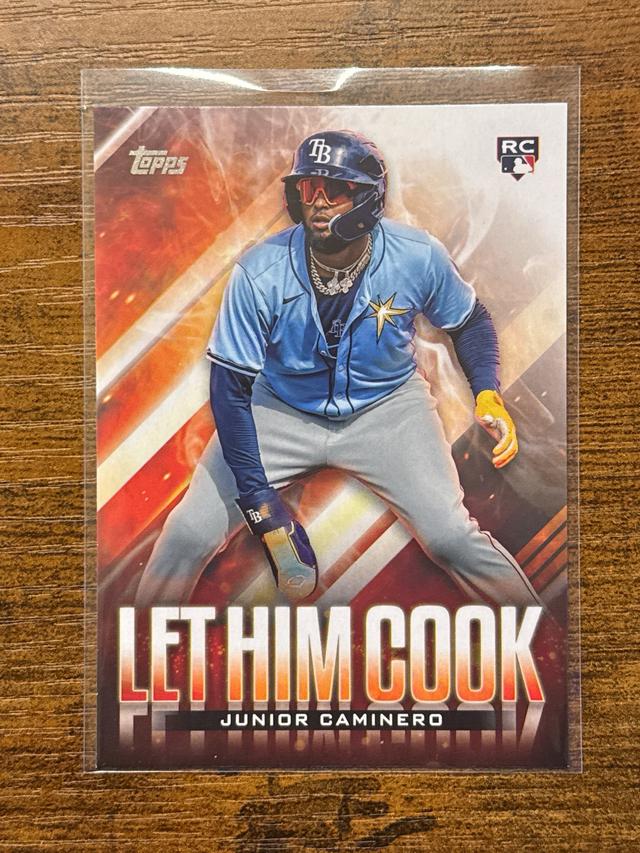 2024 Topps Update Series Junior Caminero Let Him Cook #LHC-13 RC Rays