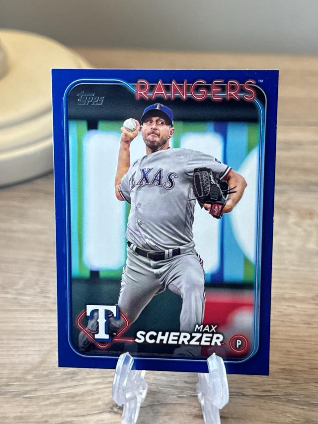 2024 Topps Series 2 Max Scherzer BASE SET Royal Blue #600