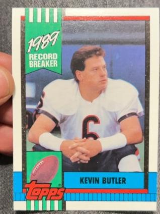 1990 Topps Football Most Consecutive Field Goals ﻿Base #4