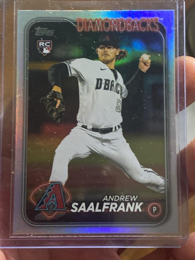 2024 Topps Series 2 Andrew Saalfrank BASE SET Rainbow Foil #406