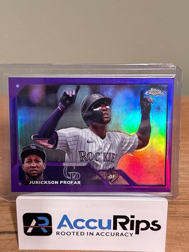 2023 Topps Chrome Update Series Jurickson Profar Purple Refractors /250