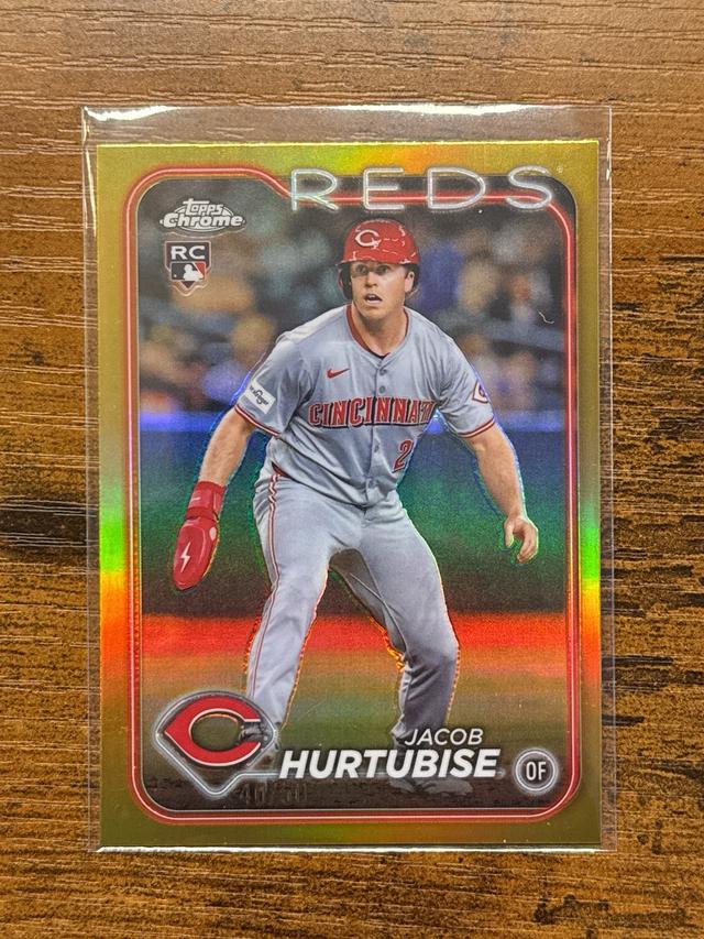 2024 Topps Chrome Update Jacob Hurtubise RC Gold Refractors /50 #USC141