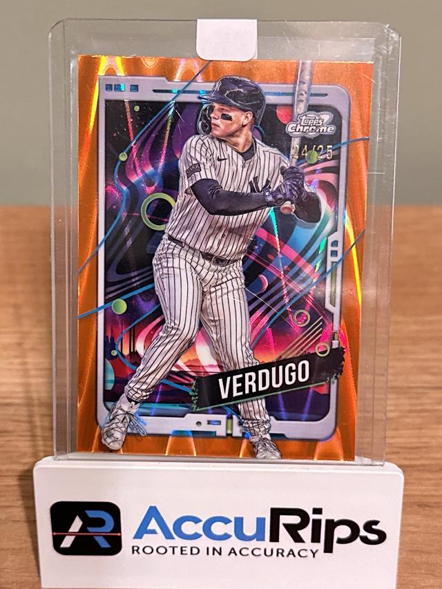 2024 Topps Cosmic Chrome Alex Verdugo Orange Galactic Refractors /25 #87