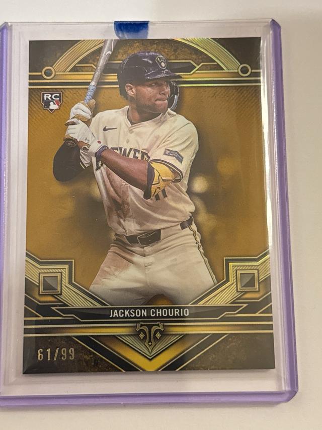 Jackson Chourio 2024 Topps Triple Threads ﻿RC Gold /99 #14