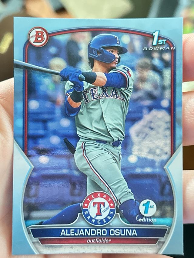 2023 Bowman 1st Edition Alejandro Osuna Sky Blue #BPPF-131