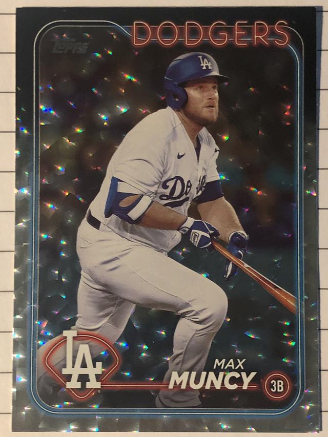 2024 Topps Series 1 Max Muncy BASE CARD SET Silver Crackle Foil #314