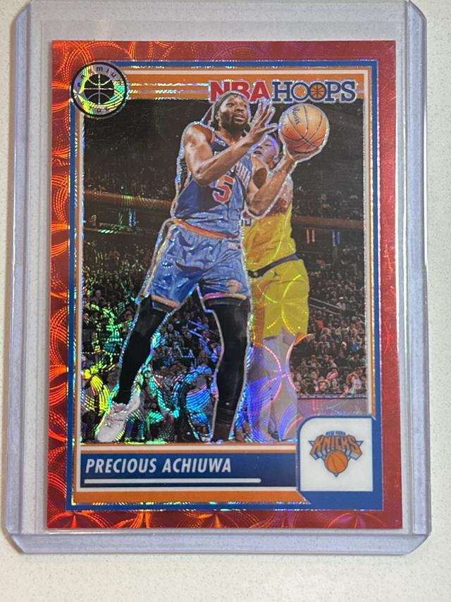 2023-24 Panini Hoops Premium Stock Precious Achiuwa Red Prizms /88 #176