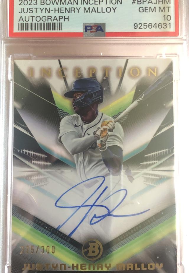 2023 Bowman Inception Justyn-Henry Malloy /300 #BPA-JHM