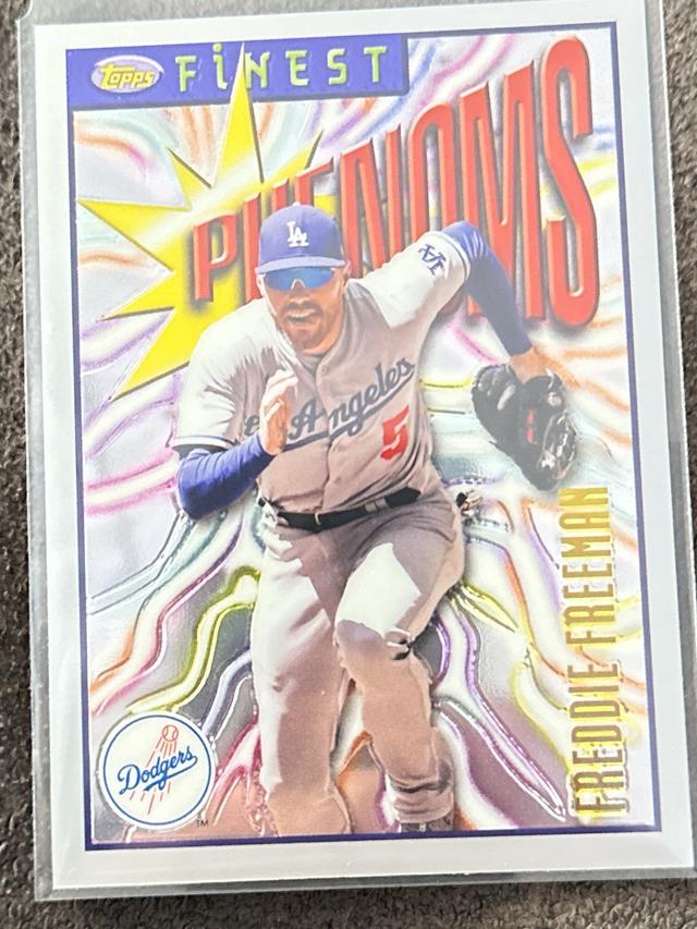 2023 Topps Finest Flashbacks Freddie Freeman FINEST PHENOMS UNCOMMON #115