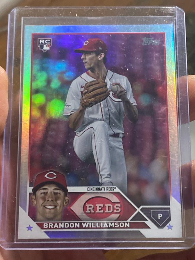 2023 Topps Update Series Brandon Williamson BASE SET Rainbow Foil #US286