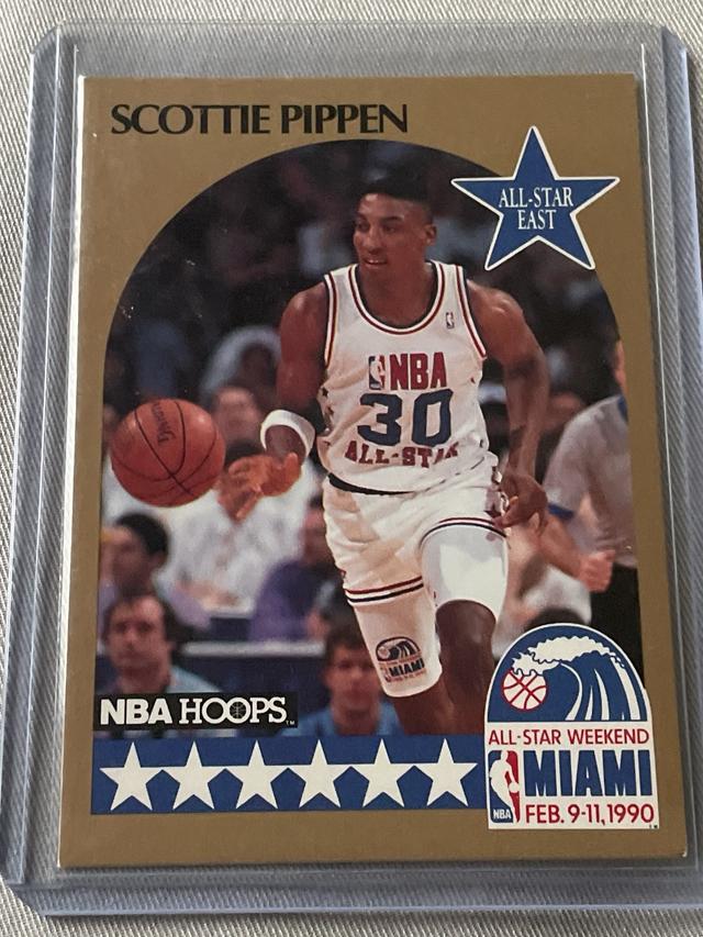 1990-91 NBA Hoops Scottie Pippen  ﻿Base Set #9