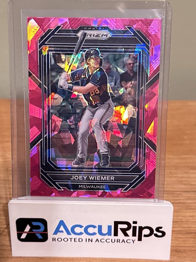 2023 Panini Prizm Joey Wiemer Base Set Pink Ice Prizms #107